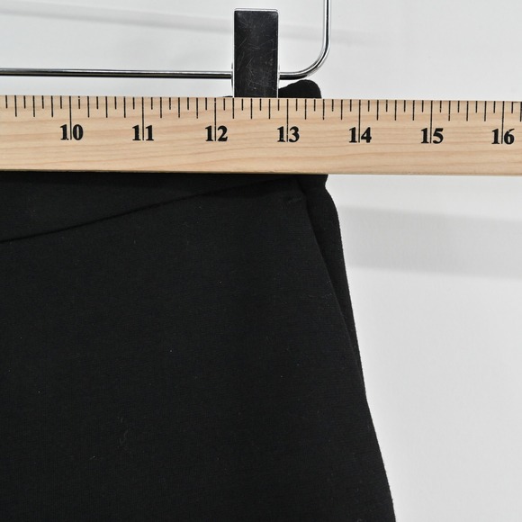 Theory Womens Dress Pants Size 0 Black Straight Leg Ponte Knit Career Minimalist - Picture 3 of 13